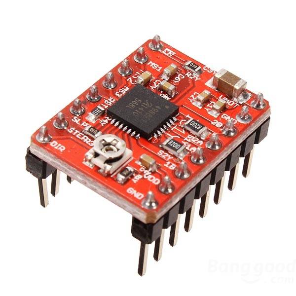 10Pcs  3D Printer A4988 Reprap Stepping Stepper Step Motor Driver Module Red