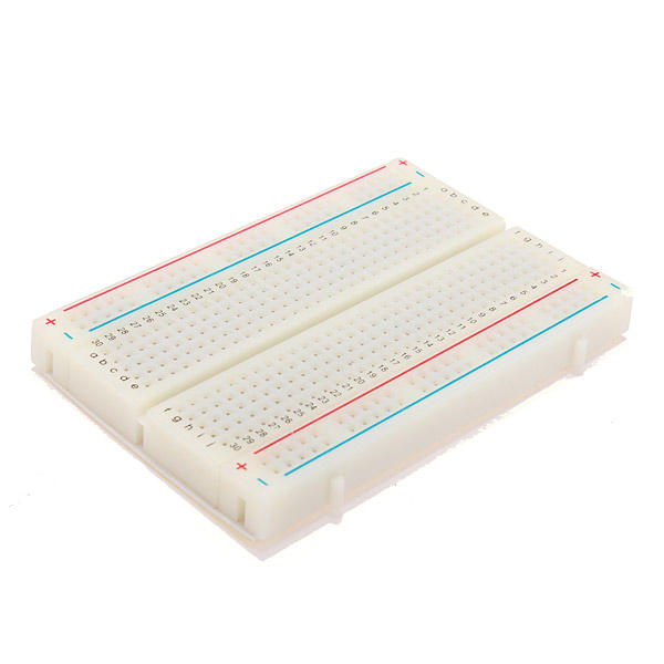 3Pcs 8.5x5.5cm 400 Tie Points 400 Holes Solderless Breadboard White