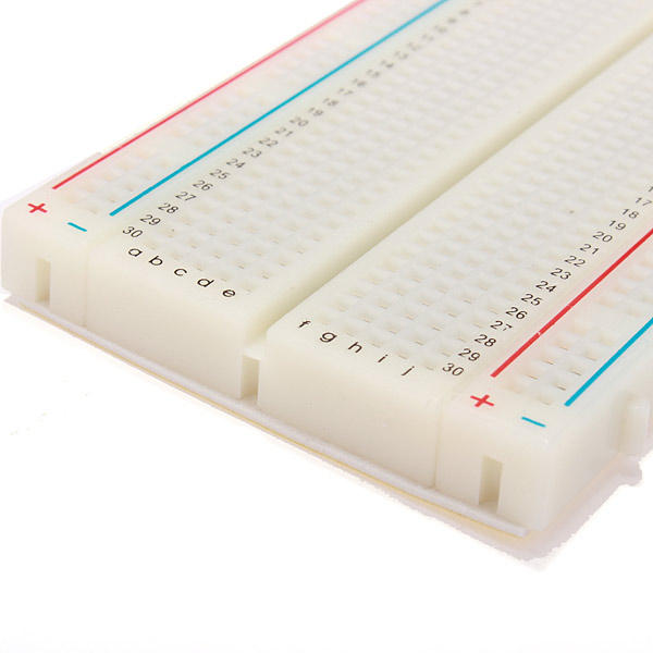 3Pcs 8.5x5.5cm 400 Tie Points 400 Holes Solderless Breadboard White