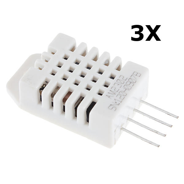 3Pcs DHT22/AM2302 Digital Temperature Humidity Sensor