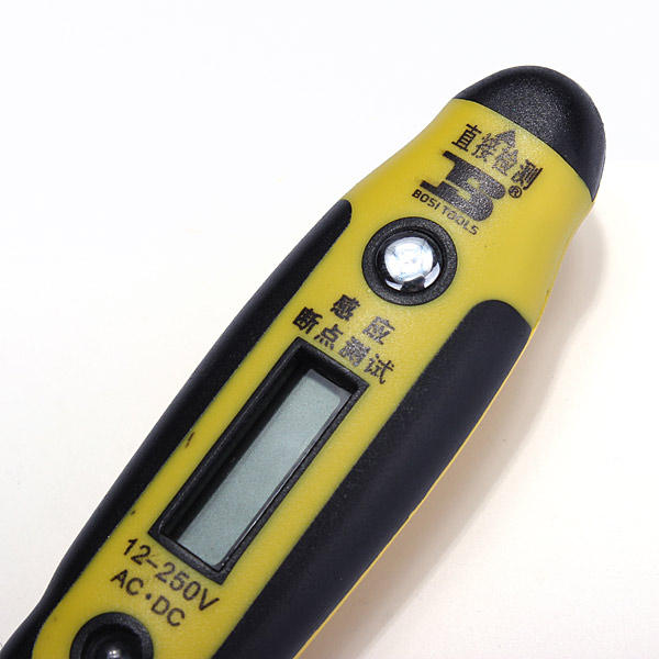 BOSI ABS Materials Digital Voltage Tester Pen Yellow