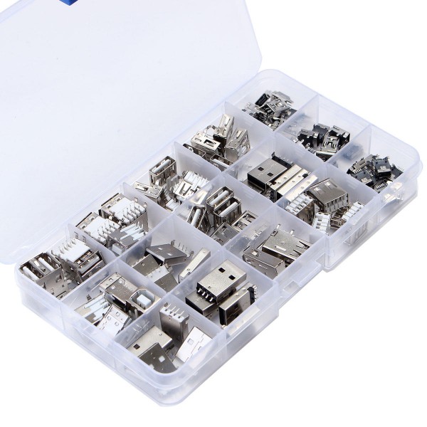 14 Styles USB Male Female Mini SMD Vertical Socket...