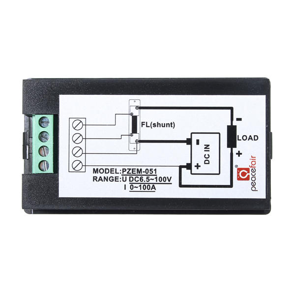 100A DC Multifunction Digital Power Meter Energy Monitor Module