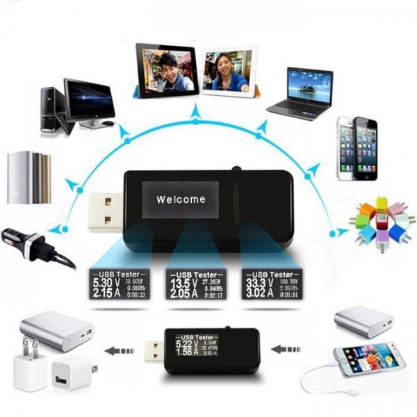 USB Tester Digital DC Current Voltage Detector + USB Load
