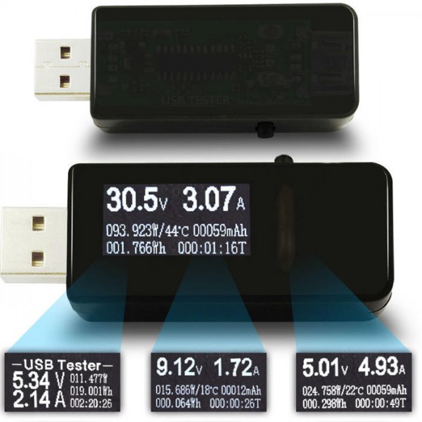 USB Tester Digital DC Current Voltage Detector + USB Load