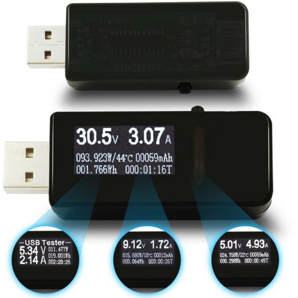 USB Tester Digital DC Current Voltage Detector + USB Load