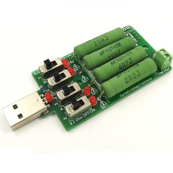 USB DC Electronic Load High Power Discharge Resistance Resistor Adjustable Industrial Battery Capacity Tester