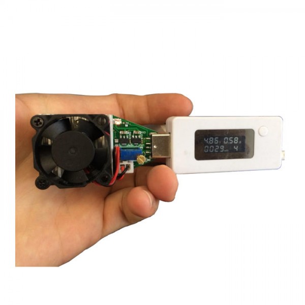 USB DC Electronic Load Resistor Battery Power Bank Capacity Testing Charger 