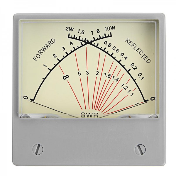 SZ-70 Panel Dual SWR Forwad Reflected VU Meter White