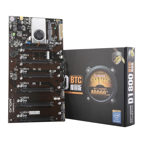  Mining Motherboard 6 x PCI-E Intel J1800 Platform