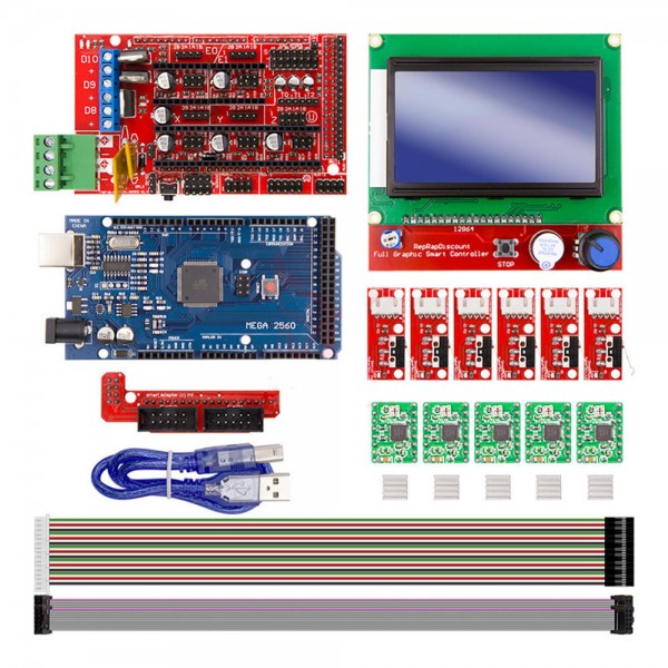 Rampas 1.4 Controller + Mega2560 R3 + 12864 Display With Limit Switch